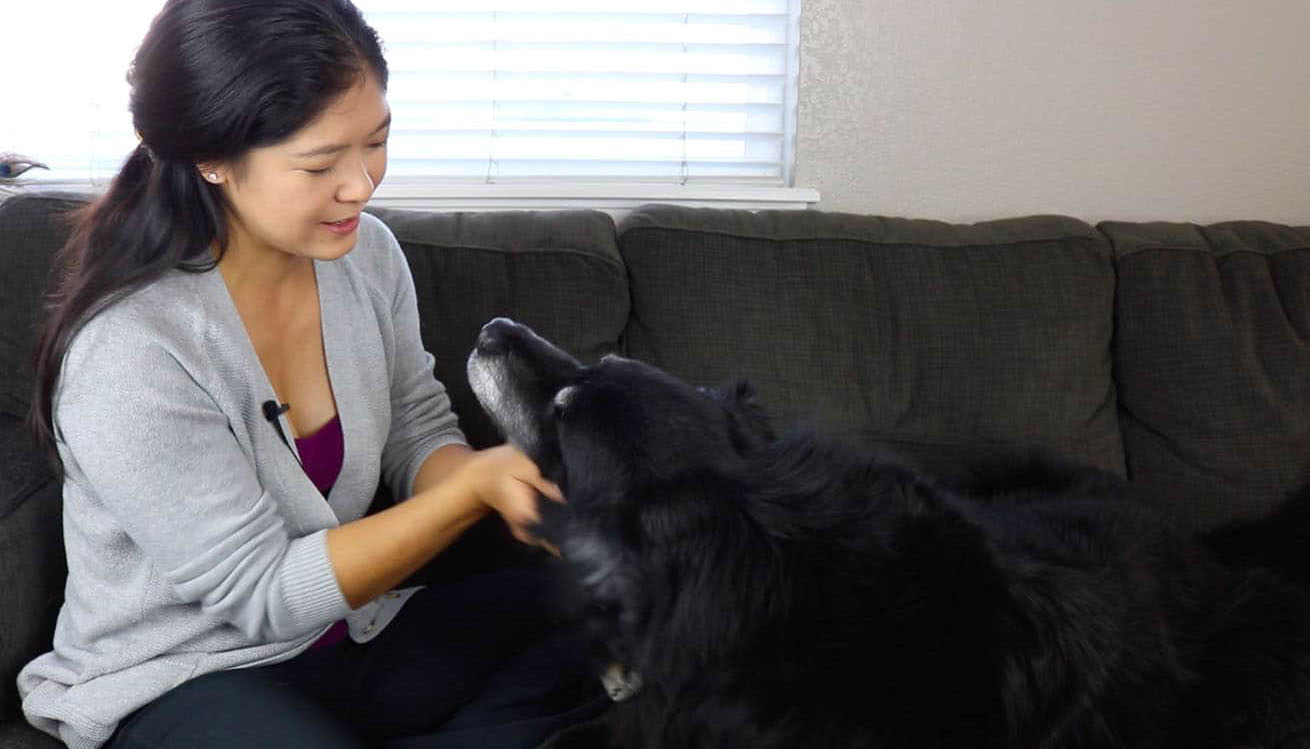 Dr. Stacee and her Dog